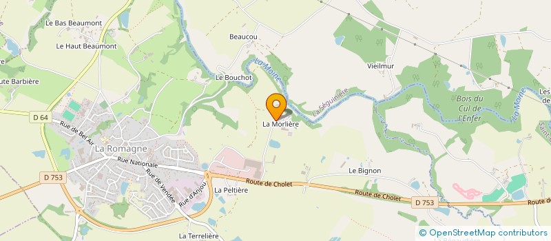 localisation de l'entreprise SCI LE BOIS DES PREUX  LA ROMAGNE