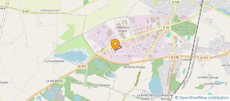 localisation de l'entreprise SCI LE BOIS DORE  CHATEAUBRIANT