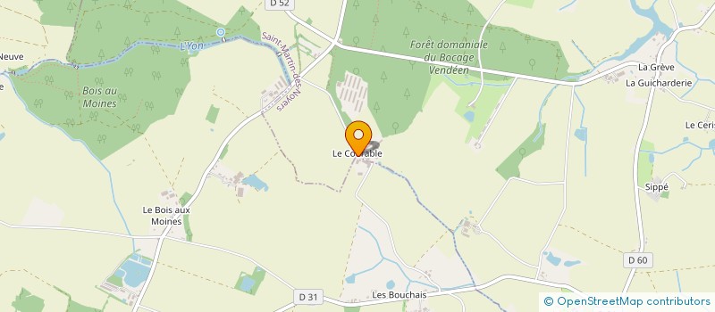 localisation de l'entreprise SCI LE BOIS DORE  LA CHAIZE-LE-VICOMTE