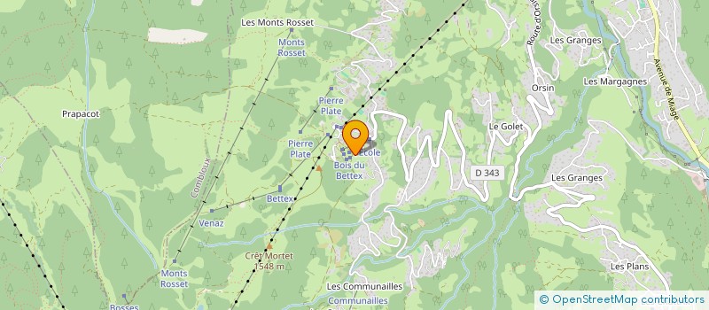 localisation de l'entreprise SCI LE BOIS DU BETTEX  SAINT-GERVAIS-LES-BAINS