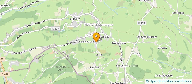 localisation de l'entreprise SCI LE BOIS DU LAC LE RIS  FLEURY-LA-MONTAGNE