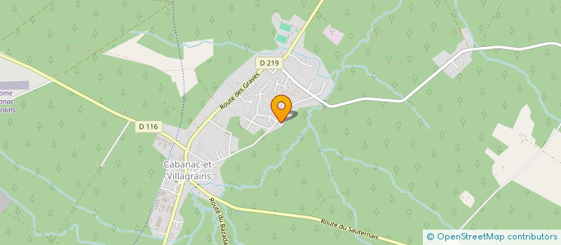 localisation de l'entreprise SCI LE BOIS DU MARTINET  CABANAC-ET-VILLAGRAINS