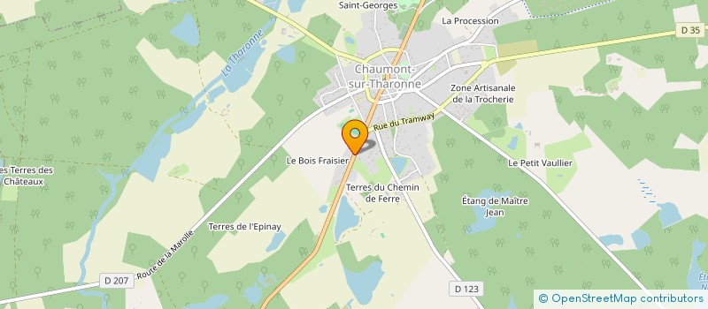 localisation de l'entreprise SCI LE BOIS FRAISIER  CHAUMONT-SUR-THARONNE