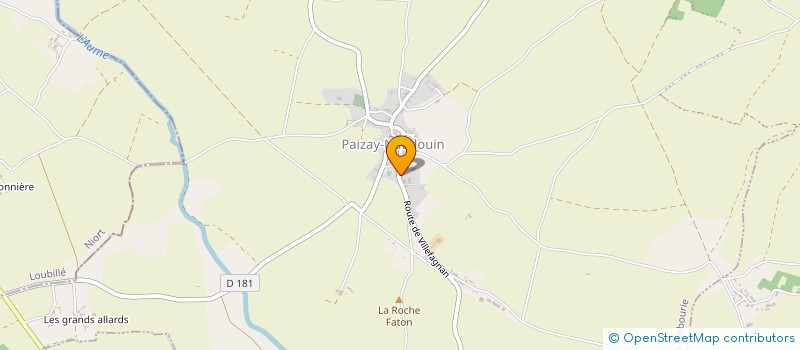 localisation de l'entreprise SCI LE BOIS GROYON à PAIZAY-NAUDOUIN-EMBOURIE