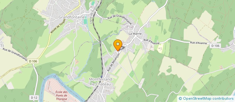 localisation de l'entreprise SCI LE BOIS JOLI  GRANDFONTAINE