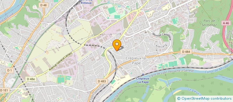 localisation de l'entreprise SCI LE BOIS JOLI  RILLIEUX-LA-PAPE