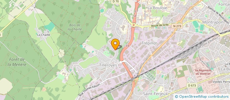 localisation de l'entreprise SCI LE BOIS LEVANT à EPINAL