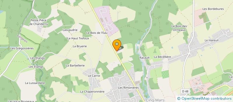 localisation de l'entreprise SCI LE BOIS PRIEUR  CINQ-MARS-LA-PILE