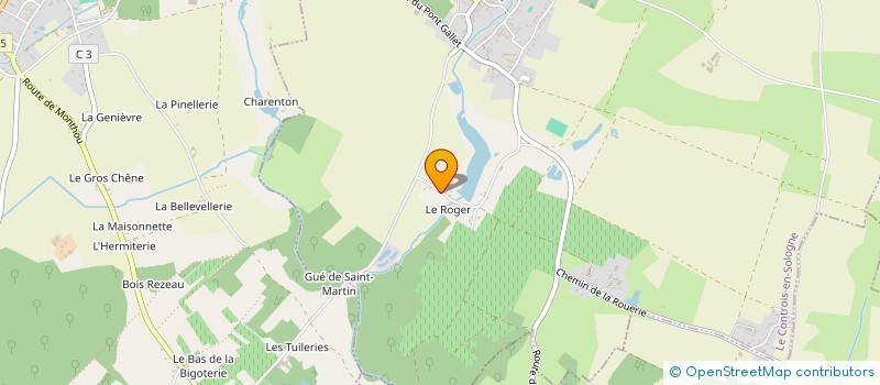 localisation de l'entreprise SCI LE BOIS ROGER  PONTLEVOY