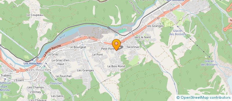 localisation de l'entreprise SCI LE BOIS ROND 74  LES HOUCHES