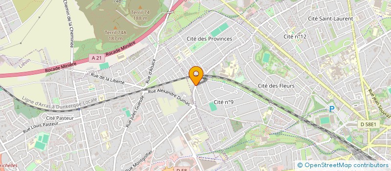 localisation de l'entreprise SCI LE BOIS TALON  LENS