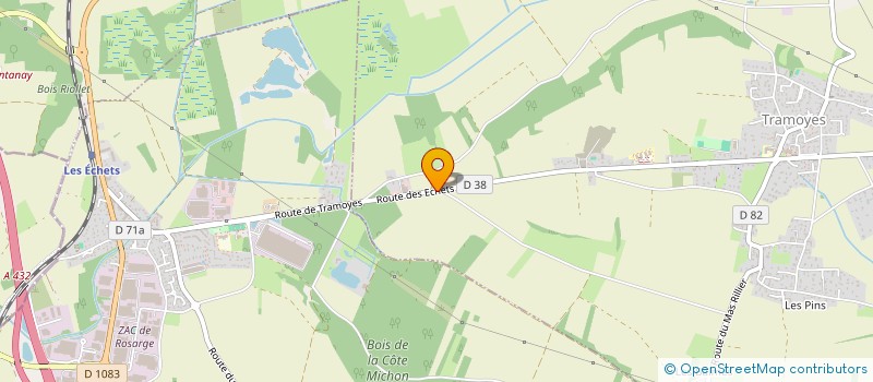 localisation de l'entreprise SCI LE BOIS VERT  TRAMOYES