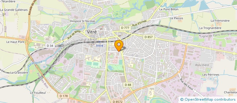 localisation de l'entreprise SCI LE BOL D OR  VITRE