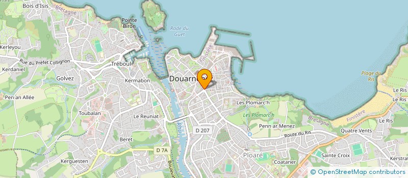 localisation de l'entreprise SCI LE BOLOMIG  DOUARNENEZ