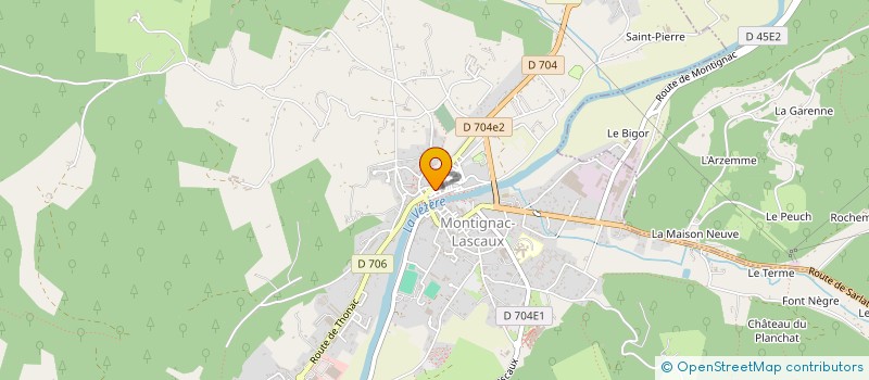localisation de l'entreprise SCI LE BOMBAREAU à MONTIGNAC-LASCAUX
