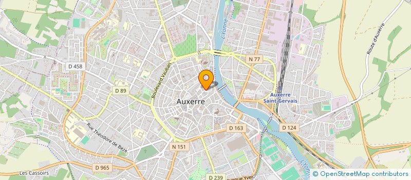 localisation de l'entreprise SCI LE BON AIR à AUXERRE