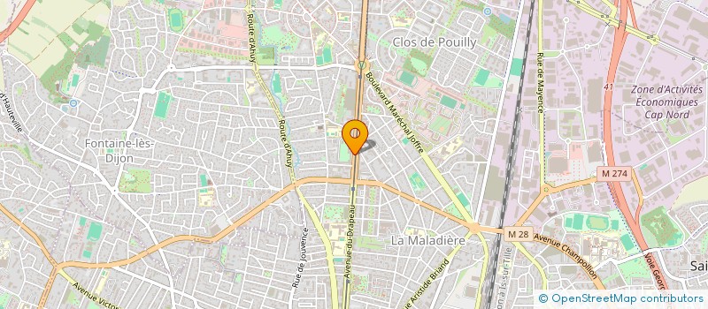 localisation de l'entreprise SCI LE BON PAIN à DIJON