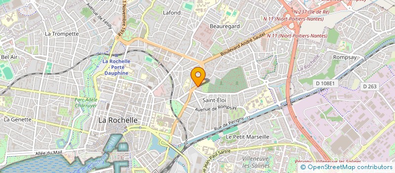 localisation de l'entreprise SCI LE BON SAINT ELOI  LA ROCHELLE