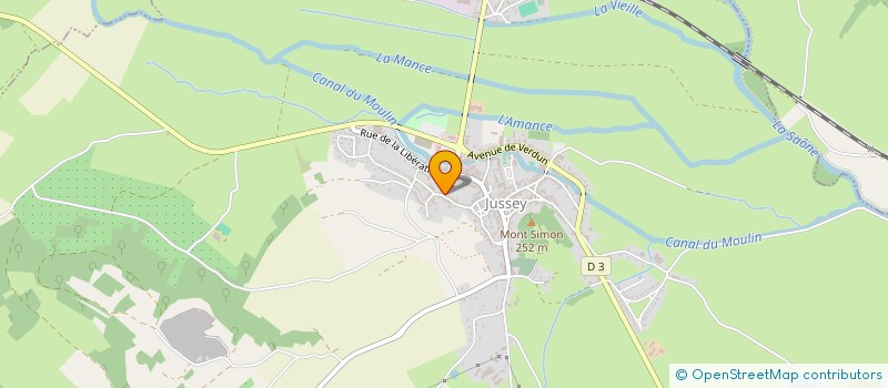 localisation de l'entreprise SCI LE BON TEMPS  JUSSEY