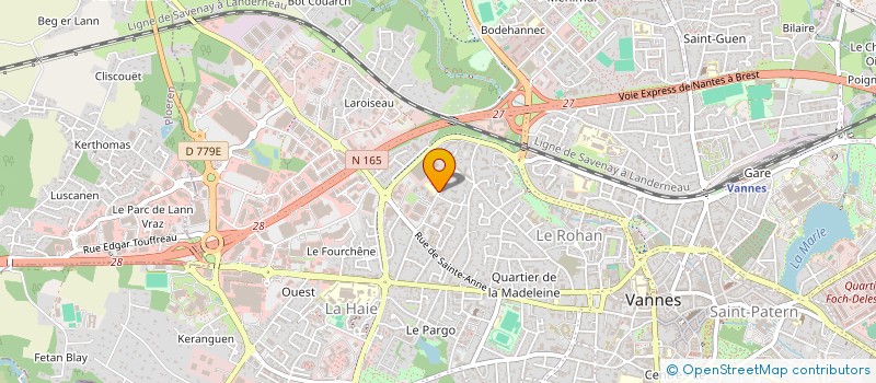 localisation de l'entreprise SCI LE BONDON JEUNESSE à VANNES