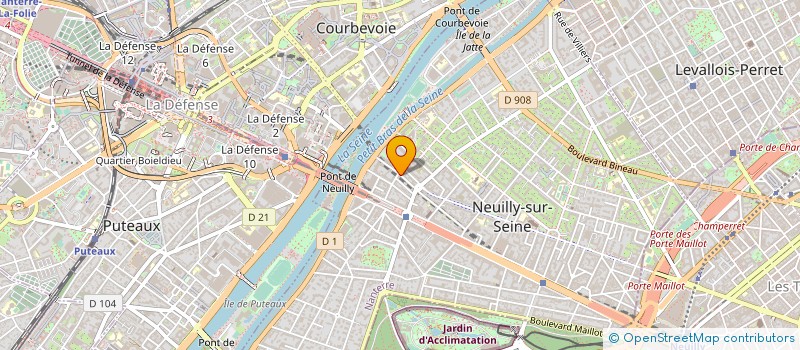 localisation de l'entreprise SCI LE BONHEUR à NEUILLY-SUR-SEINE