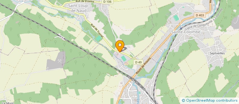 localisation de l'entreprise SCI LE BONHEUR DU TRAVAIL  SAINT-LOUP-DE-NAUD