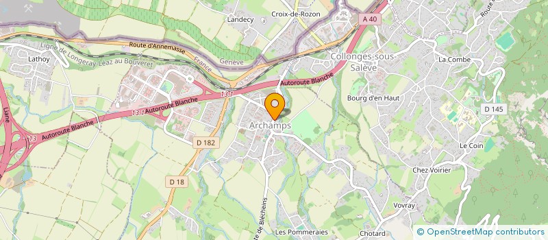 localisation de l'entreprise SCI LE BONNIOT  ARCHAMPS