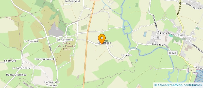 localisation de l'entreprise SCI LE BORDAGE  LA PERNELLE