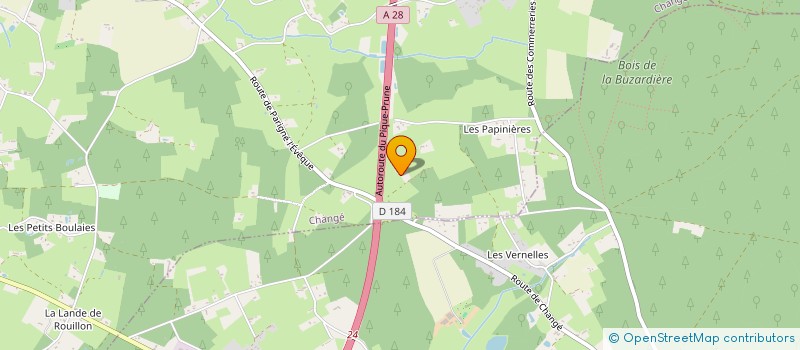 localisation de l'entreprise SCI LE BORDIGNE  CHANGE