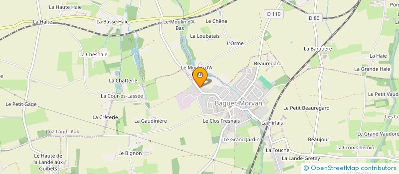 localisation de l'entreprise SCI LE BORGNE  BAGUER-MORVAN