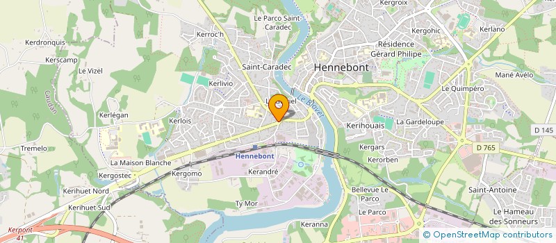 localisation de l'entreprise SCI LE BORGNE IMMOBILIER  HENNEBONT