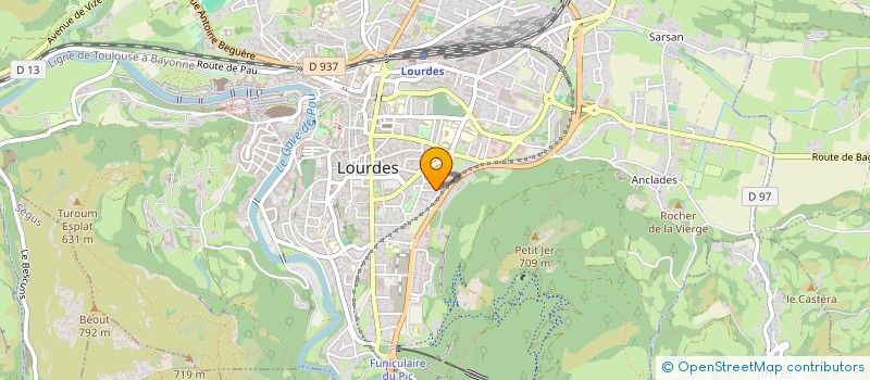 localisation de l'entreprise SCI LE BORIE  LOURDES