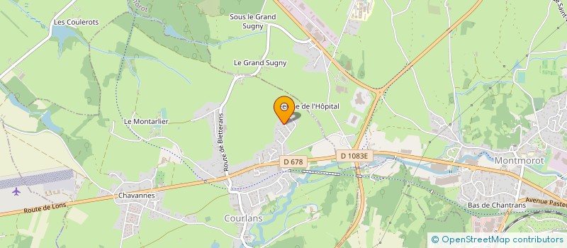 localisation de l'entreprise SCI LE BORNAY  COURLANS