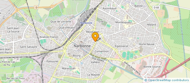 localisation de l'entreprise SCI LE BOSPHORE  NARBONNE