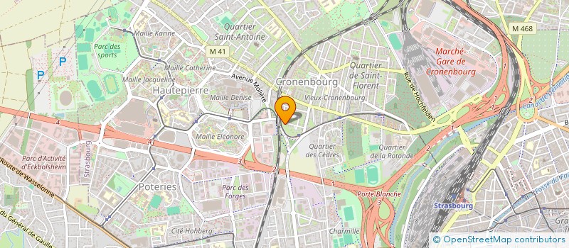 localisation de l'entreprise SCI LE BOSQUET  STRASBOURG