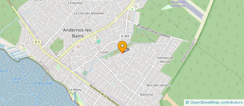 localisation de l'entreprise SCI LE BOSQUET  ANDERNOS-LES-BAINS