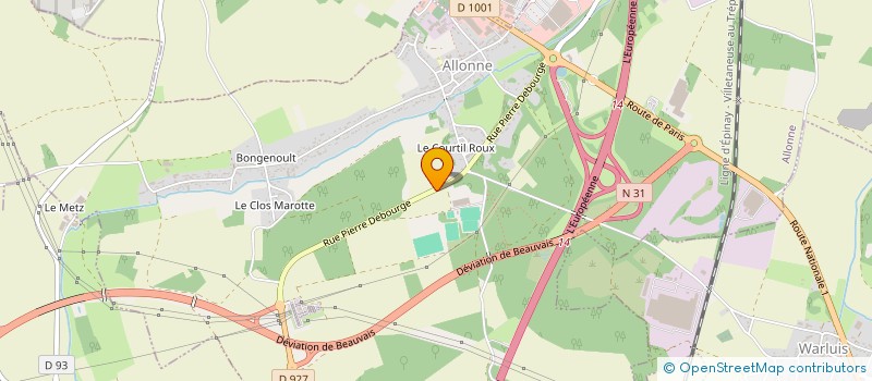 localisation de l'entreprise SCI LE BOSQUET  ALLONNE