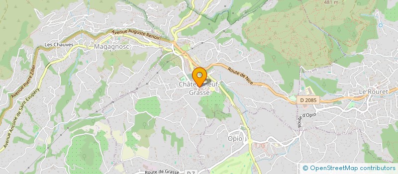 localisation de l'entreprise SCI LE BOSQUET  CHATEAUNEUF-GRASSE