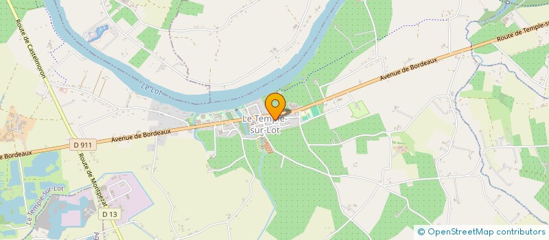 localisation de l'entreprise SCI LE BOTANISTE  LE TEMPLE-SUR-LOT