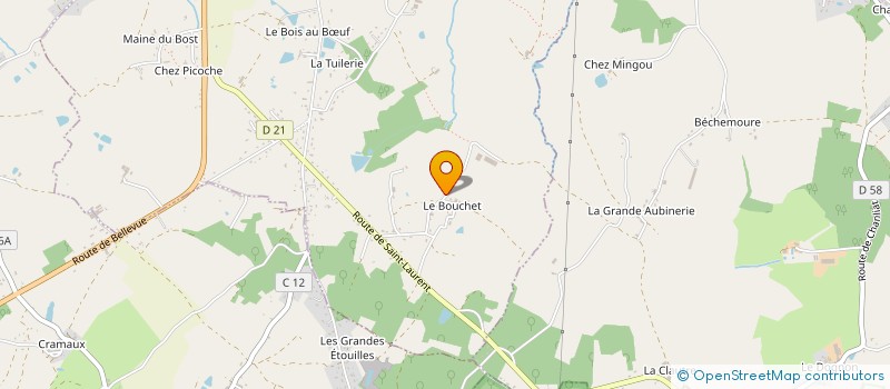 localisation de l'entreprise SCI LE BOUCHET à SAINT-JUNIEN