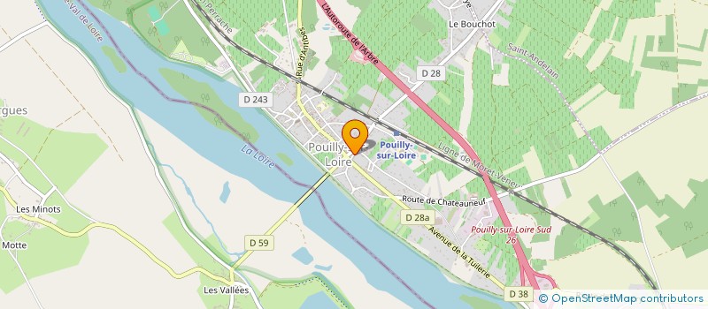 localisation de l'entreprise SCI LE BOUCHOT DU HAUT à POUILLY SUR LOIRE