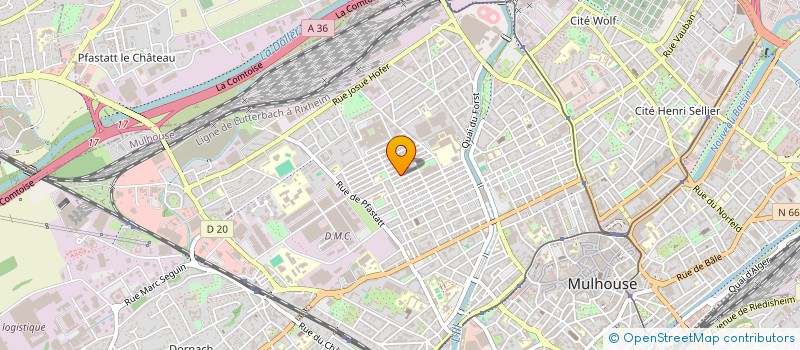 localisation de l'entreprise SCI LE BOUCLIER  MULHOUSE