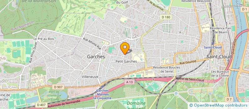 localisation de l'entreprise SCI LE BOUGAINVILLIER à GARCHES