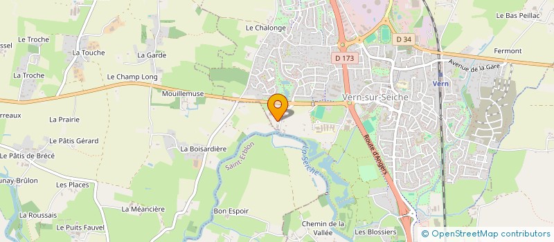 localisation de l'entreprise SCI LE BOUILLANT  VERN-SUR-SEICHE