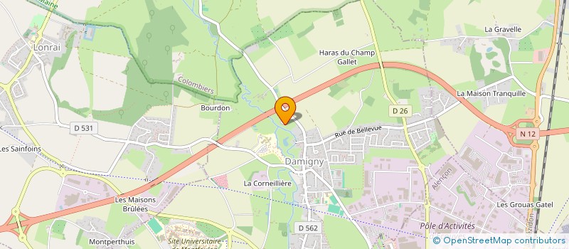 localisation de l'entreprise SCI LE BOUILLON à DAMIGNY
