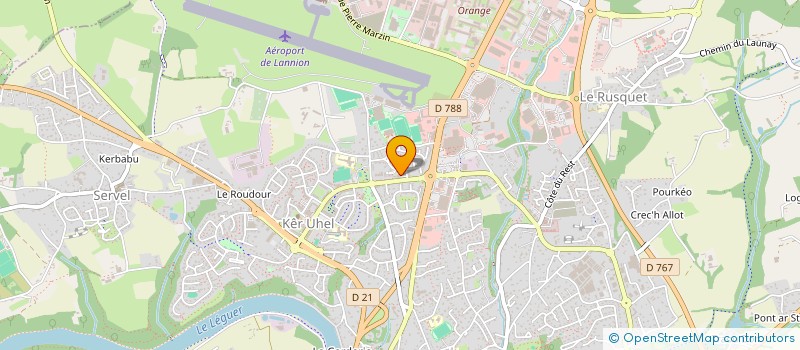 localisation de l'entreprise SCI LE BOULANGER  LANNION