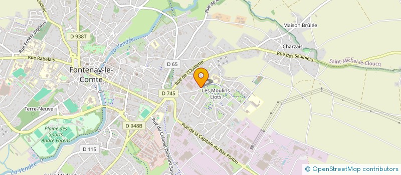 localisation de l'entreprise SCI LE BOULEAU  FONTENAY-LE-COMTE