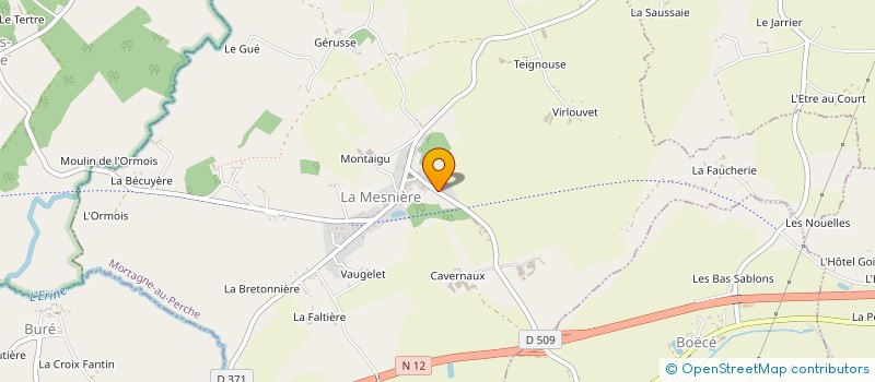 localisation de l'entreprise SCI LE BOULET à LA MESNIERE