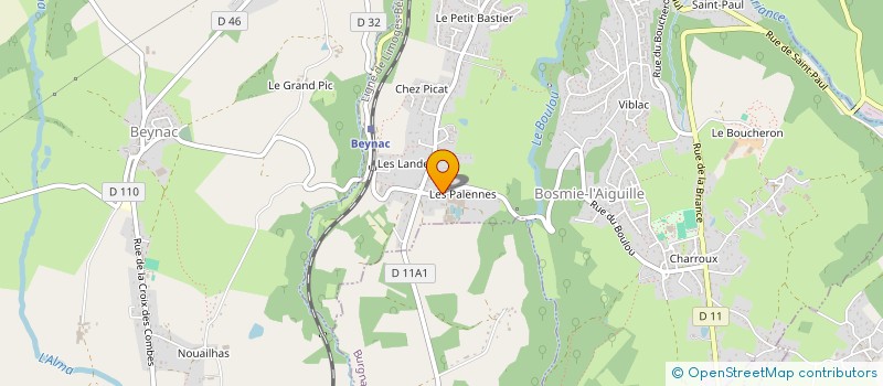 localisation de l'entreprise SCI LE BOULOU  BOSMIE-L'AIGUILLE