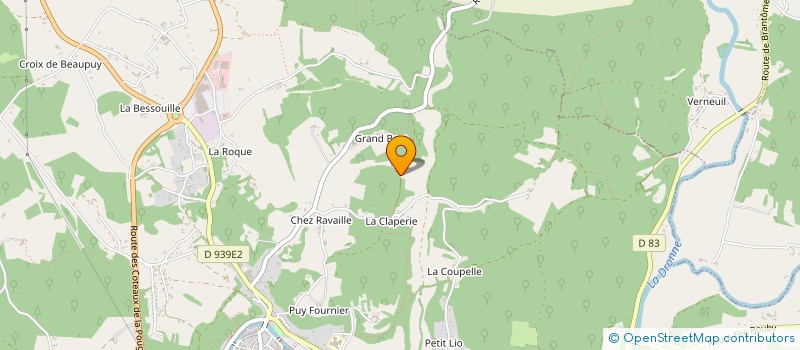 localisation de l'entreprise SCI  LE BOULOUX  BRANTOME EN PERIGORD